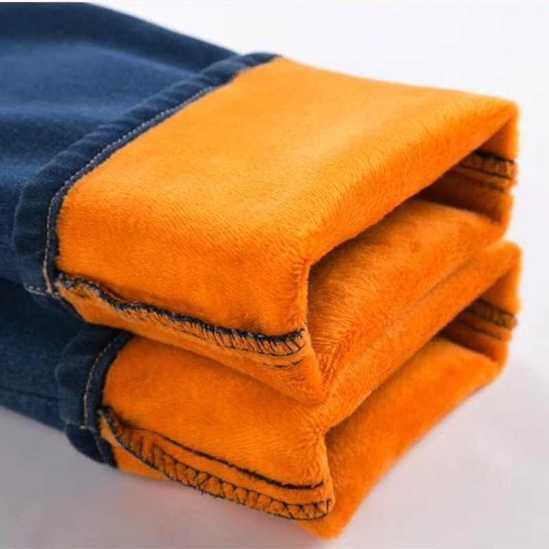 Winter Plüsch Samt gefüttert Bleistift Jeans Frauen verdicken dünne Jeans hose mit hoher Taille warme große Größe 36 Stretch Kot Pantolon Stretch