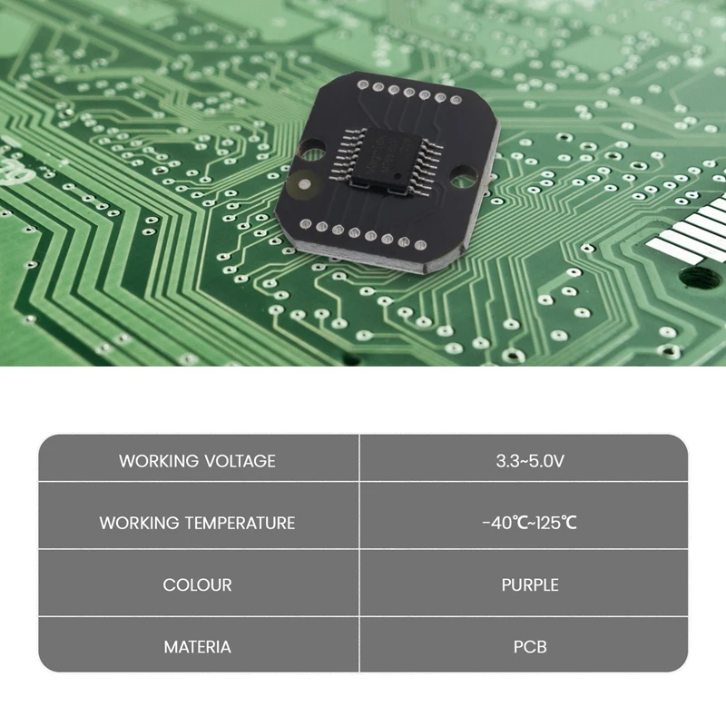 【Hot Cake】 Módulo codificador magnético 4X MT6835 Motor sin escobillas PWM/SPI Codificador de 21 bits puede reemplazar AS5048