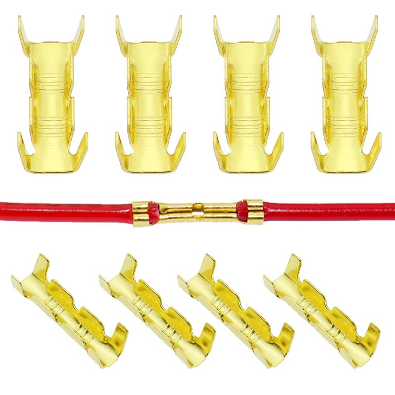 50 piezas/100 piezas/200 piezas DJ453 conector de clavija fría paralela doble en forma de U terminal frío 0,5-1,5 mm2-2,5 mm2