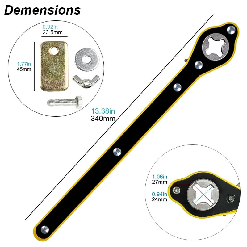 รถแจ็คประแจวงล้อจับอัตโนมัติยางล้อ LUG HAND TOOL Lift Spanner Key ยางซ่อมกรรไกรบํารุงรักษาโรงรถแรงงานประหยัด