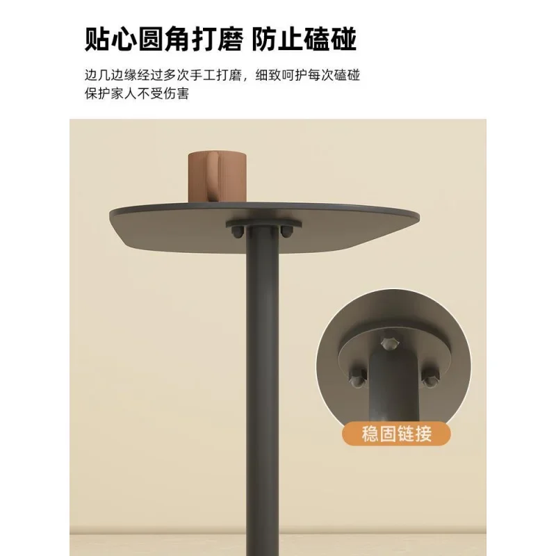 Mesa de centro estilo silencioso sofá pequeno apartamento mesa lateral móvel moderno simples mesa de ferro