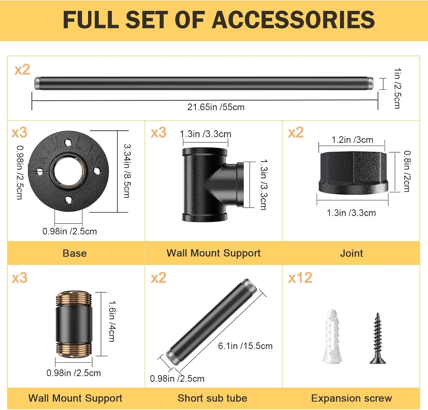 Handheld staircase,external staircase handrail industrial galvanized anti slip handle, safety railing,wall mounted attic studio