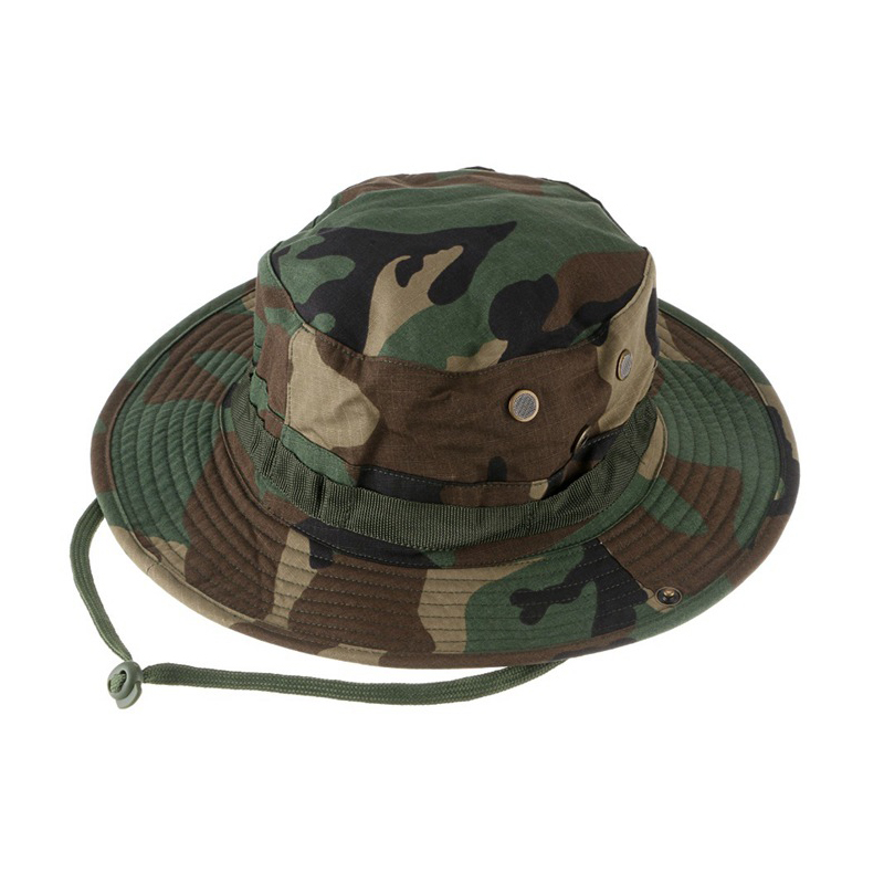 Sombreros Boonie tácticos de camuflaje para acampar, cubo para escalar, sombrero de francotirador para hombres, gorra para pesca al aire libre, senderismo, gorras Boonie protectoras solares