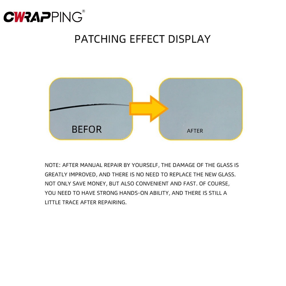 Car Windshield Repair Tool Glass Cracked Scratch Repair Fluid Agent Set Windscreenfor Window Repair Car Repairing Glue Tools