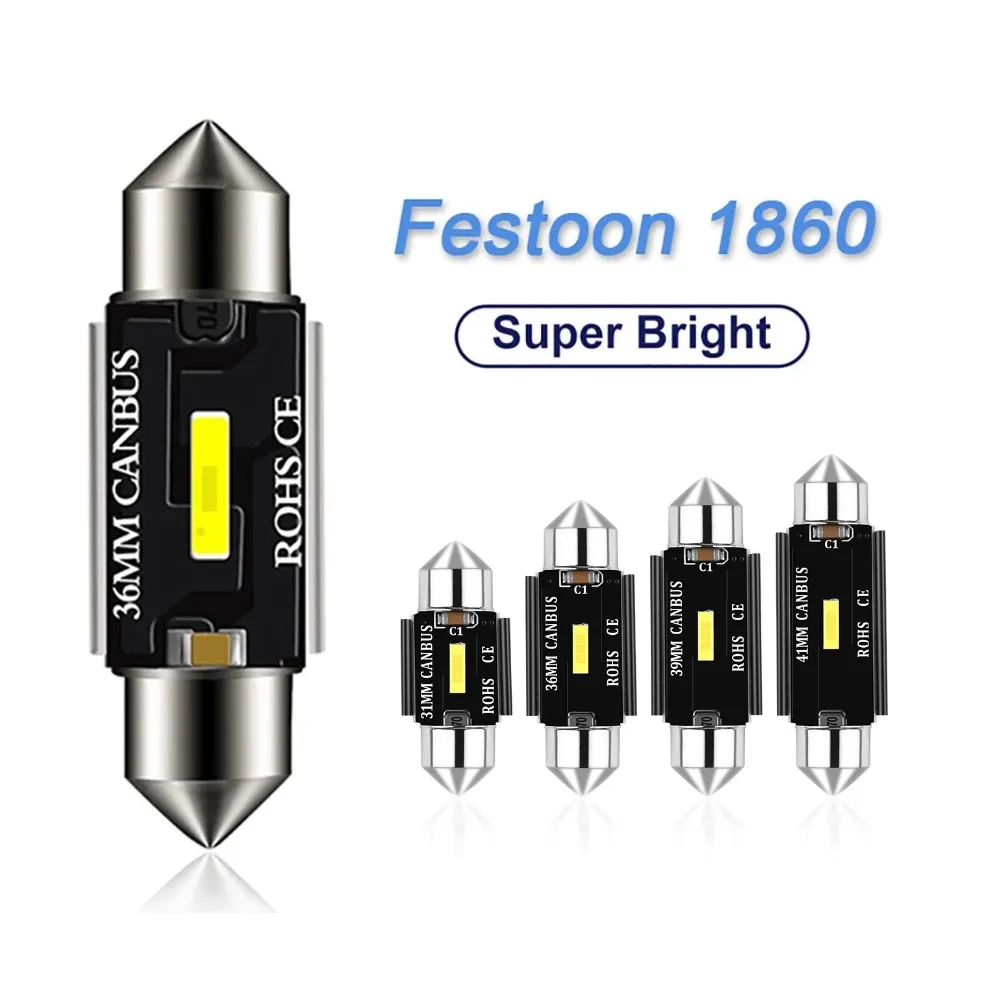 C5W LED CSP 1860 lâmpada de sinal, Canbus lâmpada, 41mm, 39mm, 36mm, 31mm, Festoon luz, C10W, Auto Interior Reading Dome luz