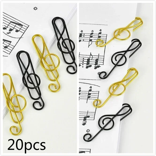40 Chiếc Sáng Tạo Âm Nhạc Note Hình Sáng Tạo Tập Tin Kẹp Kẹp Giấy Đánh Dấu Trang Giá Đỡ Giấy Trang Trí Kẹp Cho Văn Phòng Học Nhà