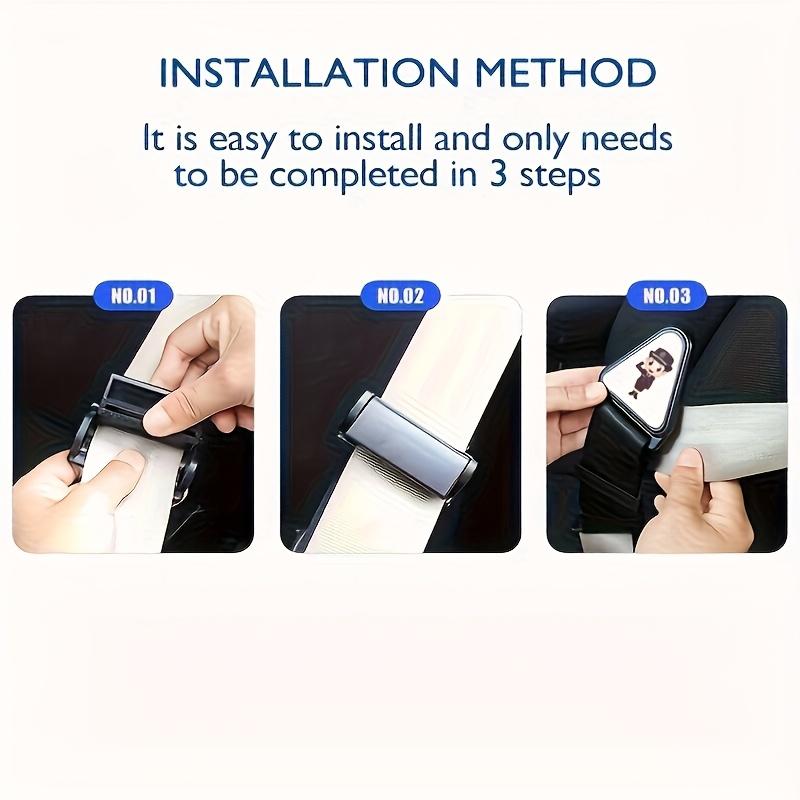 Ajustador de assento de carro infantil 1/3/5PC - Fita de correção de fivela de cinto de segurança universal para alças de assento de bebê