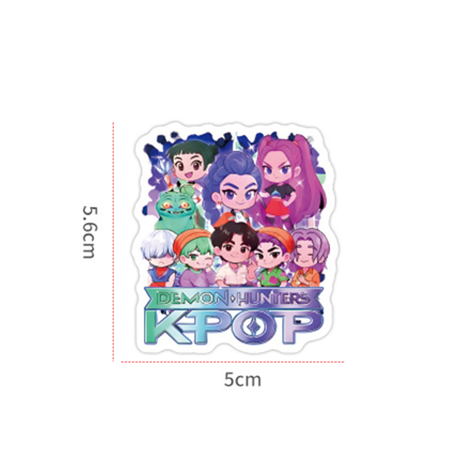 3PCS Set KPop Demon Hunters Anime Sticker Vintage Stickers Pack Waterproof Decal For DIY Decoration Bumper Phone Hard Hat Kids