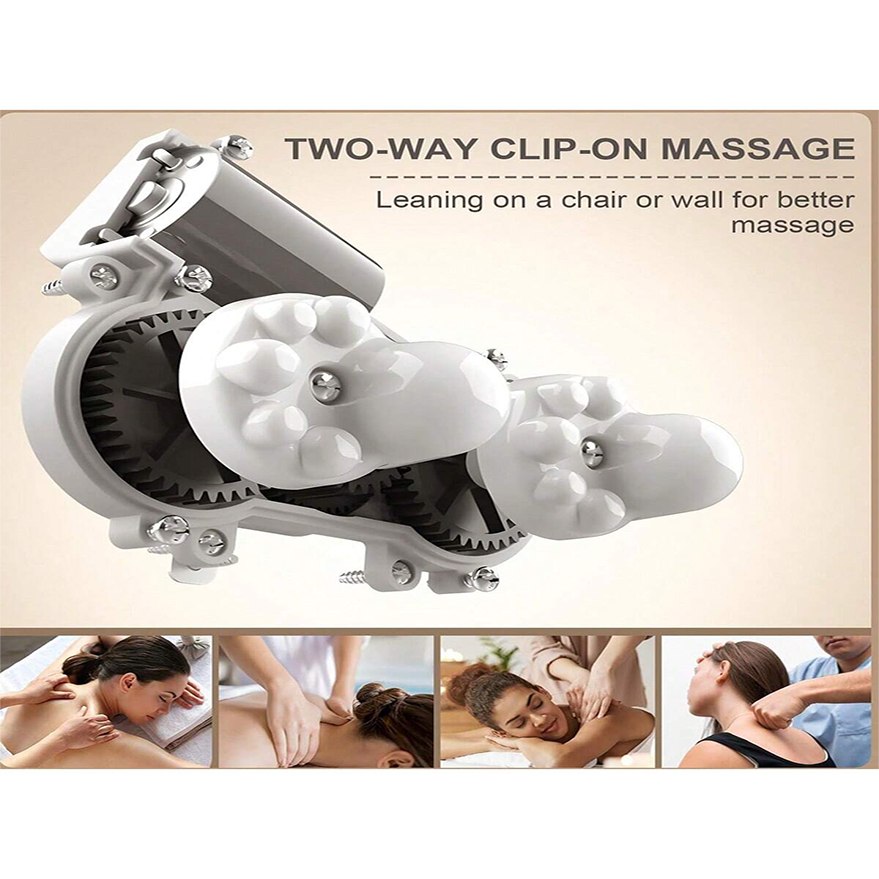 U-Shaped Cervical Neck Massager Pillow Soothing Heat Deep Tissue Kneading Durable Memory Sponge Relaxing Travel Companion For