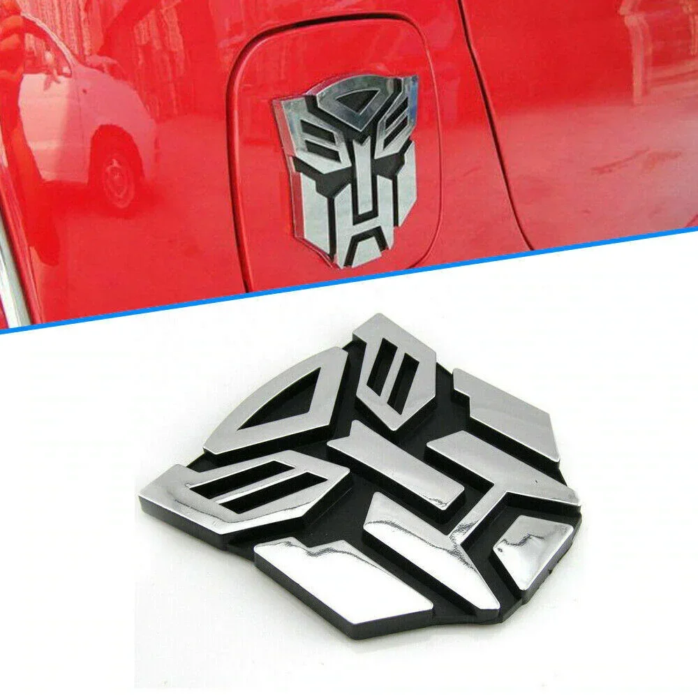 Auto 3D Auto Aufkleber Transformator Abzeichen Decepticon Emblem Schwanz Aufkleber Coole Autobots Auto Styling Motorrad Auto Zubehör