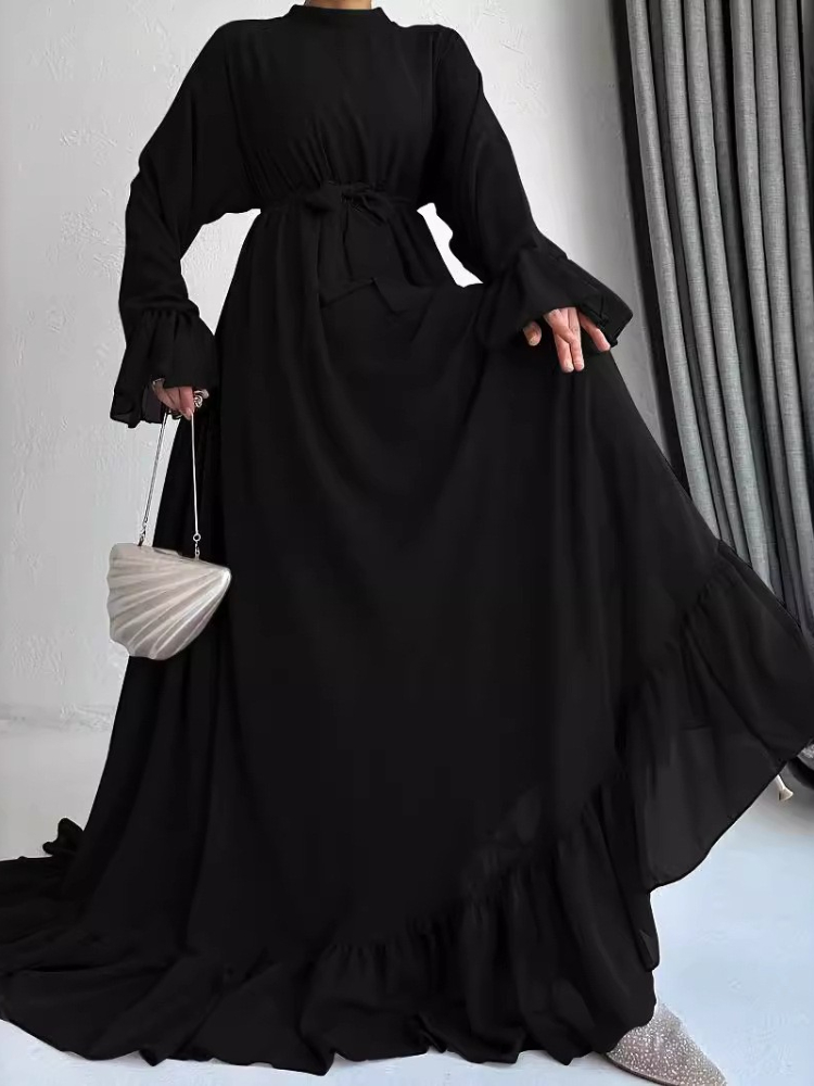 イードイスラム教徒ドレス女性アバヤ Jalabiya サッシラマダンモロッコドバイ Abayas ささやかなアラブロングローブカフタンイスラムパーティー Vestidos 2024