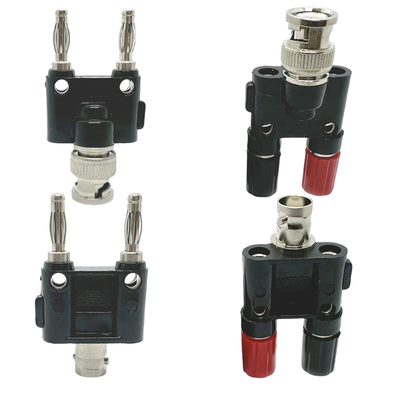 BNC auf Bananenstecker Splitter BNC Buchse auf Dual Banana Buchse Binding Post RF Koax Adapter für HF Radio Antenne