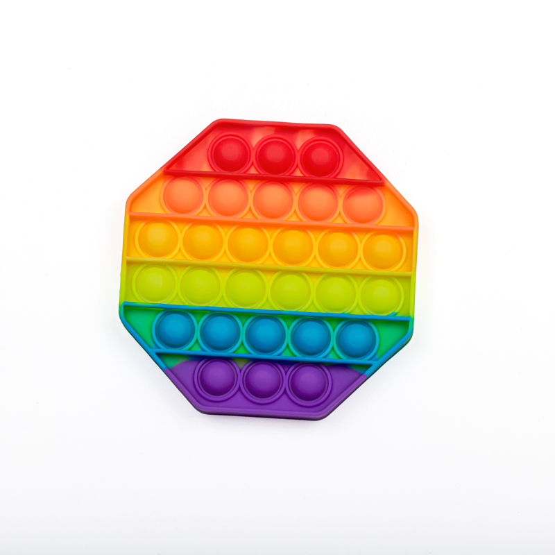 2023ใหม่ล่าสุดยางซิลิโคนป้องกันความวิตกกังวลความเครียดบรรเทาPush Pop Fidgetของเล่นบีบของเล่นสําหรับเด็กผู้ใหญ่ความต้องการพิเศษ