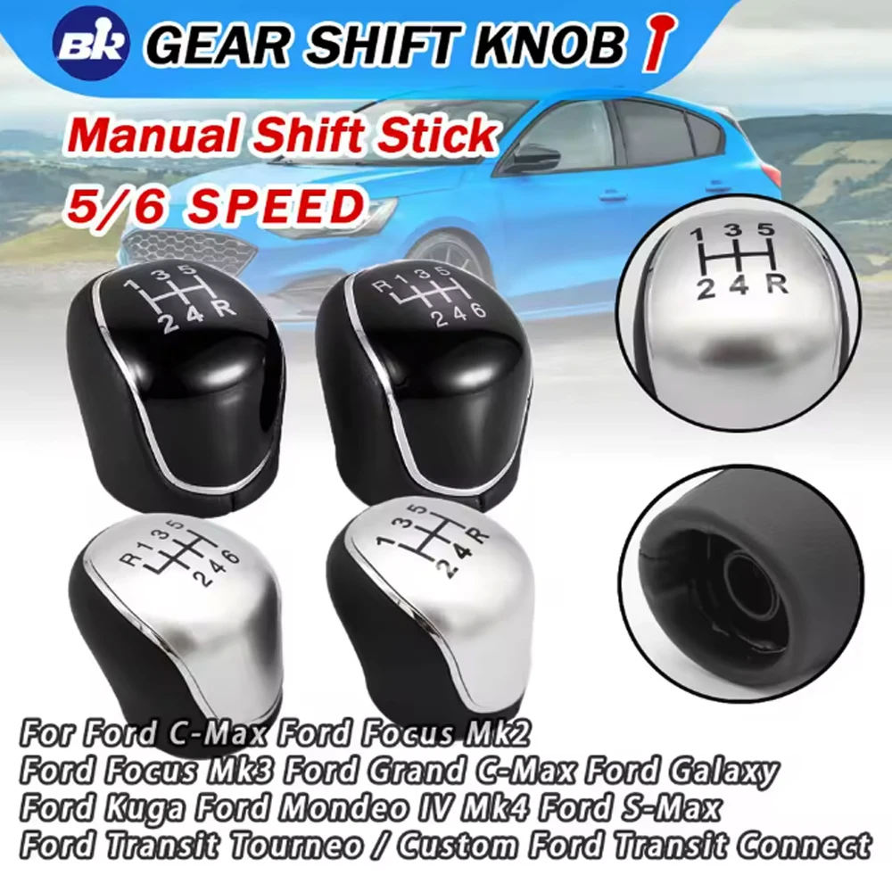 Botão de mudança de marcha de alta qualidade para Ford Focus Mk2 Mk3 C-MAX Grand Galaxy Kuga Mondeo IV S-Max Transit Tourneo Connect personalizado