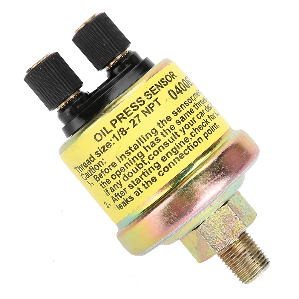 Sensor De Pressão De Óleo Universal para Carro, 1/8 NPT, Substituição Do Motor, Dual End Design, Medidor De Reposição, Auto Acessórios