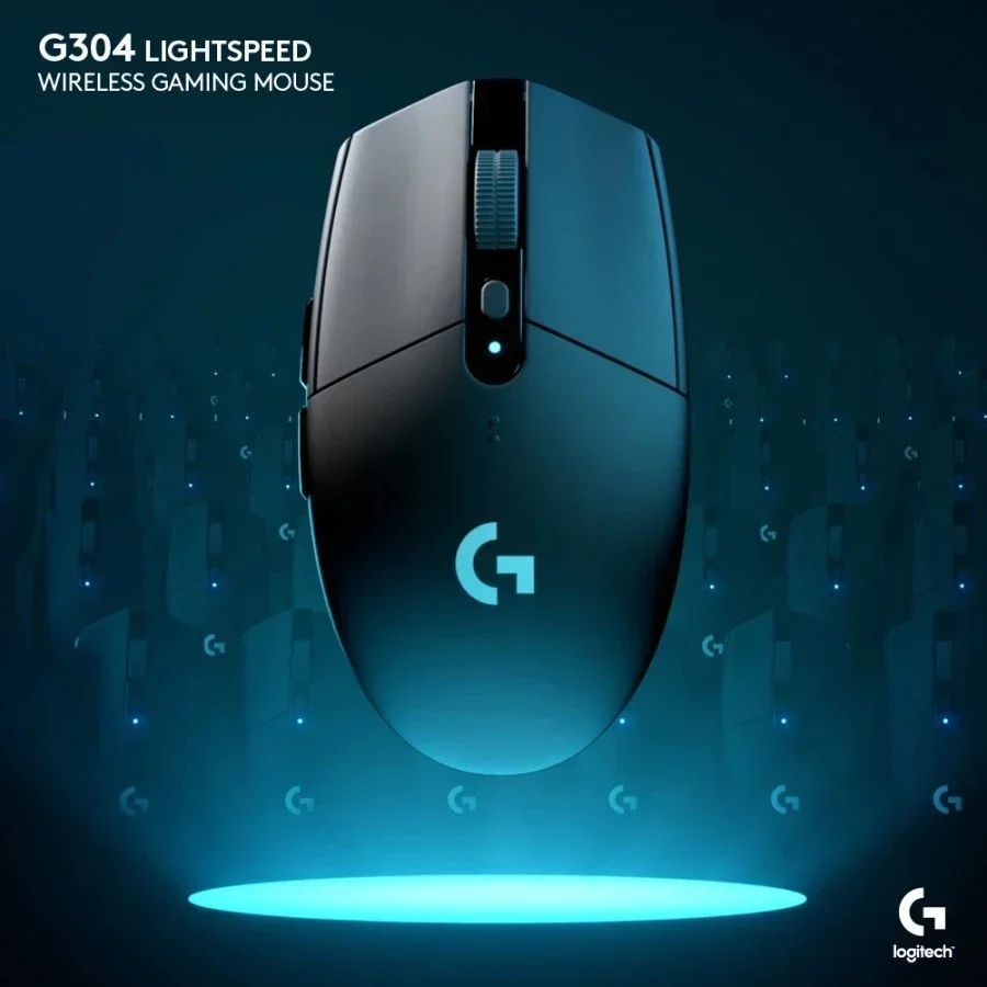 Oryginalna bezprzewodowa mysz do gier Logitech G304 Ligthspeed z czujnikiem Hero 12K 12000DPl kompatybilna z komputerami PC i Mac