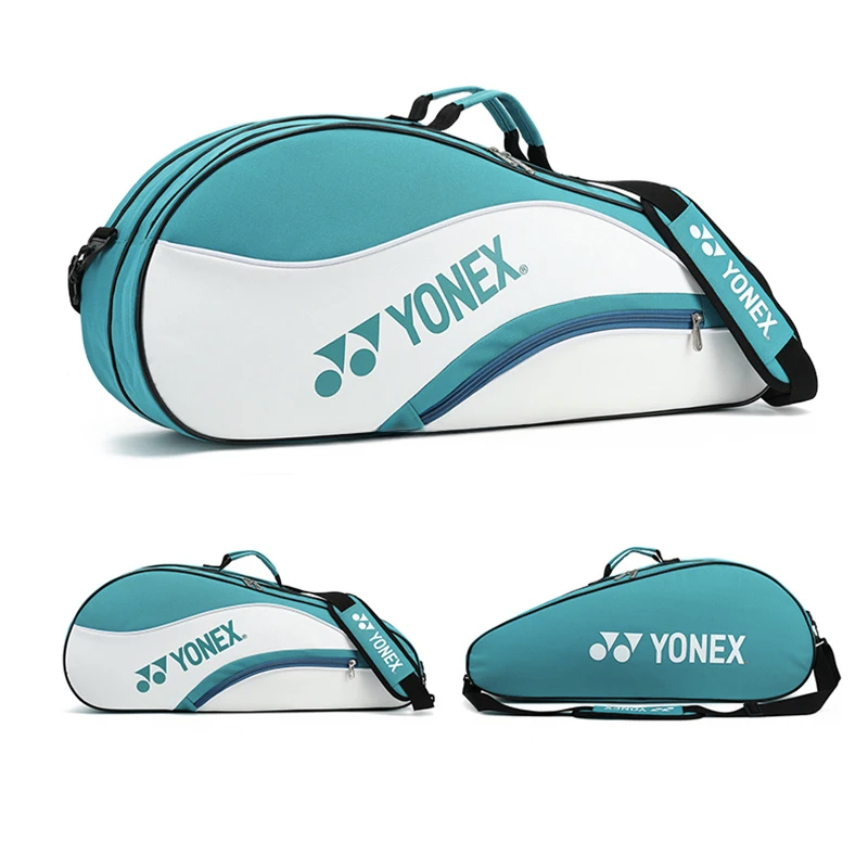 กระเป๋าแบดมินตันคุณภาพสูง YONEX ถือได้ถึง 4 ไม้ กระเป๋าถือไม้เทนนิสกีฬามืออาชีพพร้อมช่องใส่รองเท้า