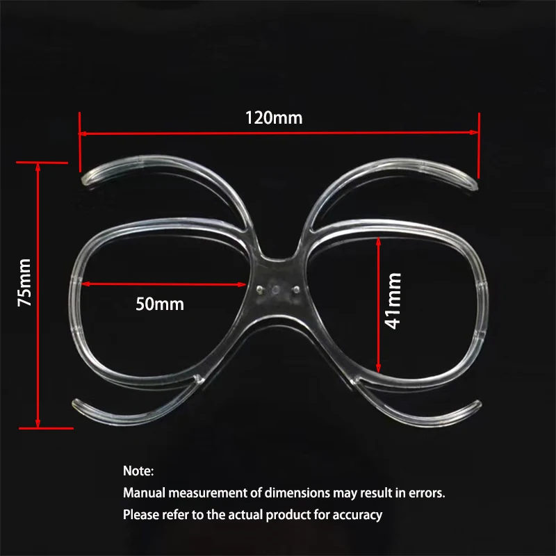 Bendable Motorcycle Goggles Ski Goggles Glasses Myopia Frame Rx Insert Optical Adaptor Flexible