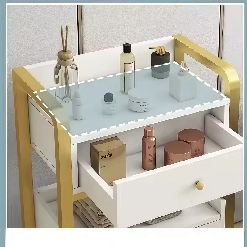 Beauty Salon Trolley Modern Shelf Trolley Medical Multifunction Storage Cart Trolley Mesa Auxiliar Para Lashista Furniture
