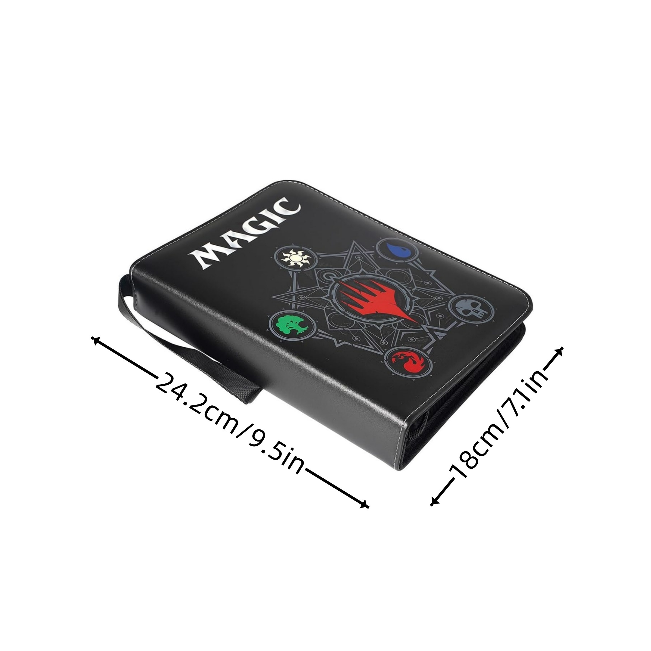 4 ポケット トレーディング カード バインダー アルバム ホルダー ページ フォルダー プロテクター マジック トレーディング カード TCG - 3 リング ジップ MTG カード バインダー アルバム