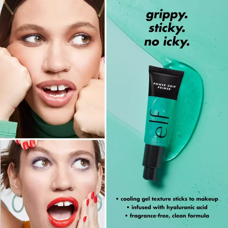 Power Grip Primer Gel Verhelderende Hyaluronzuur Hydraterende Hydraterende Langdurige Slijtage Gezicht Fleuren Contour Make-up Cosmetische