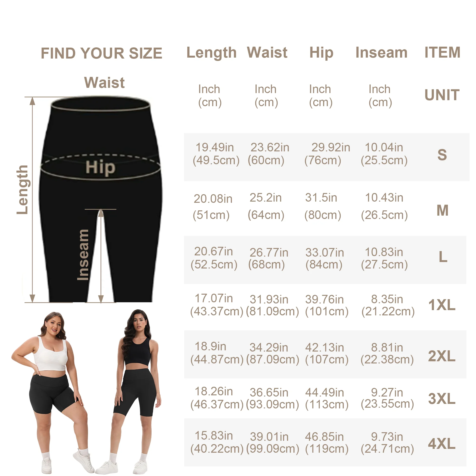 S-XXXL Fahrradshorts für Damen, hohe Taille, 3 Taschen, Workout, Yoga, Shorts, Stretch, Fitnessstudio, Fitness, Komfort, bereit zum Tragen, Activeweanning-Hose