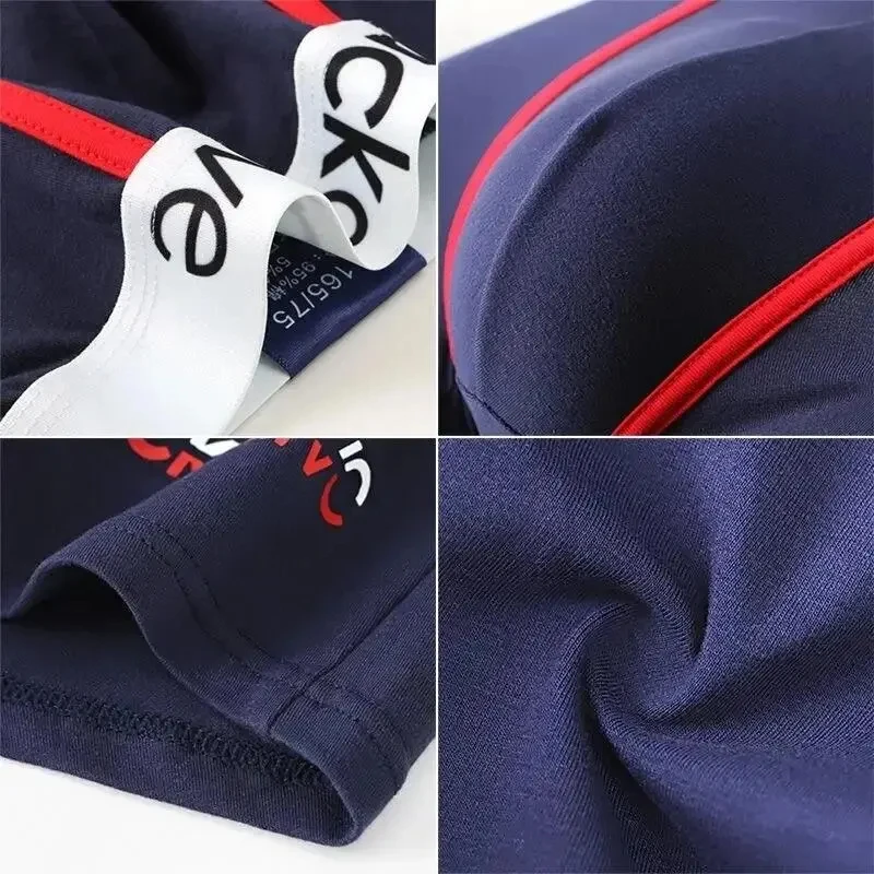 3 pezzi mutandine maschili in cotone intimo da uomo boxer uomo traspirante boxer stampato mutande pantaloncini comodi intimo uomo M-3XL