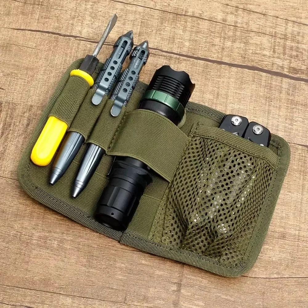 Modular Hook Loop Panel EDC Organizer - Inner Separation Pouch for Hunting Accessories, Utility Tools & Equipment