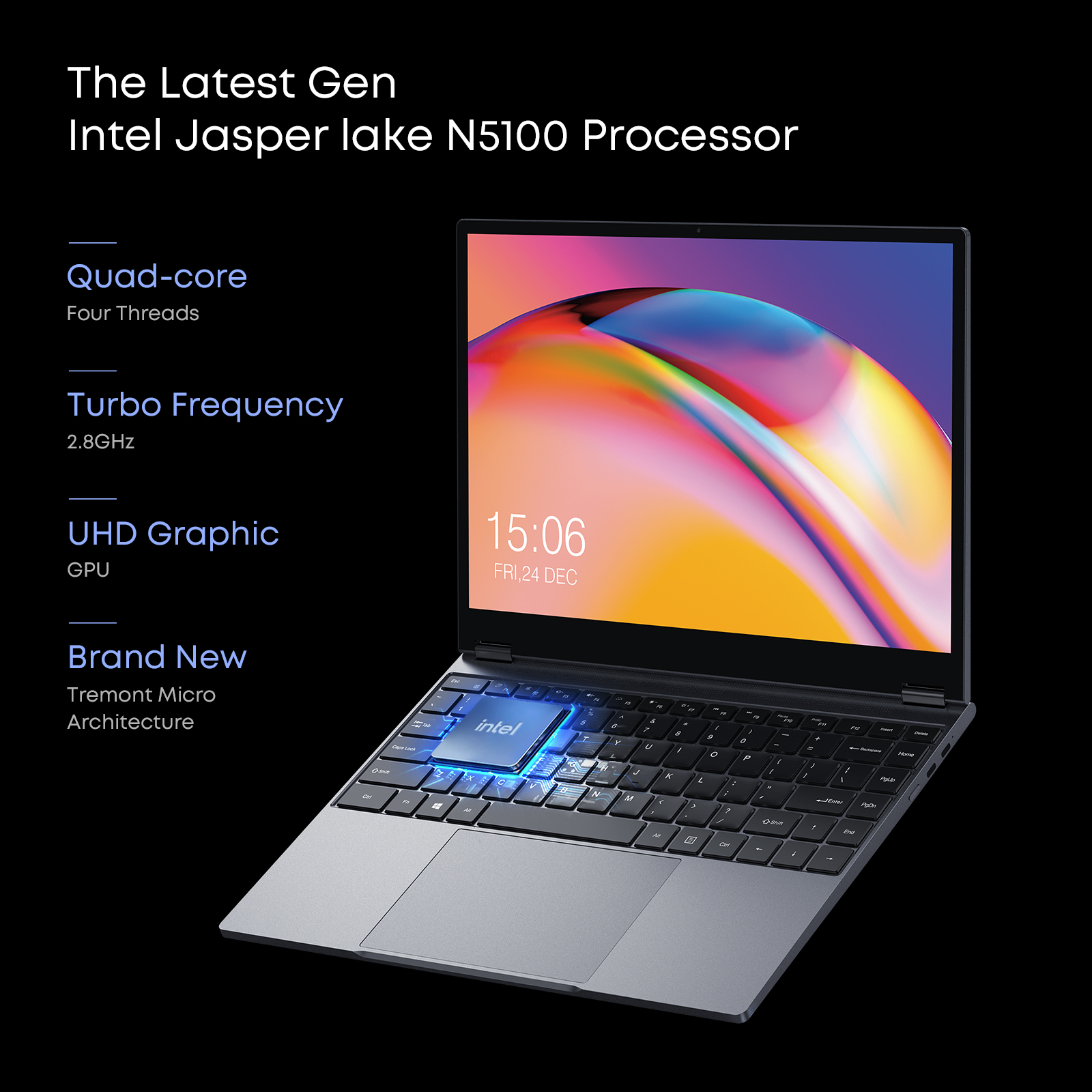 CHUWI-Tablette d'ordinateur portable FreePle360 °, écran tactile FHD 13.5 pouces, Windows 11, Intel Celeron N5100, façades Core 8 Go, 256 Go, prise en charge du stylet
