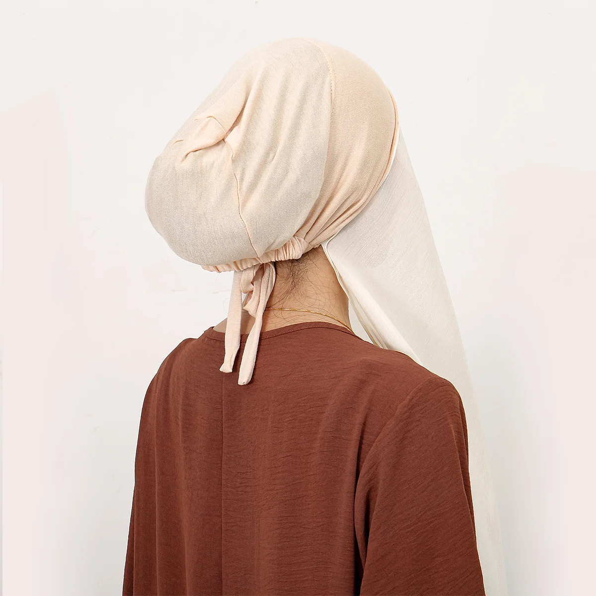 Ramadan instantâneo chiffon hijab com gravata nas costas undercap fácil de usar lenço mulher muçulmana pinless shimmer lenço simples hijabs