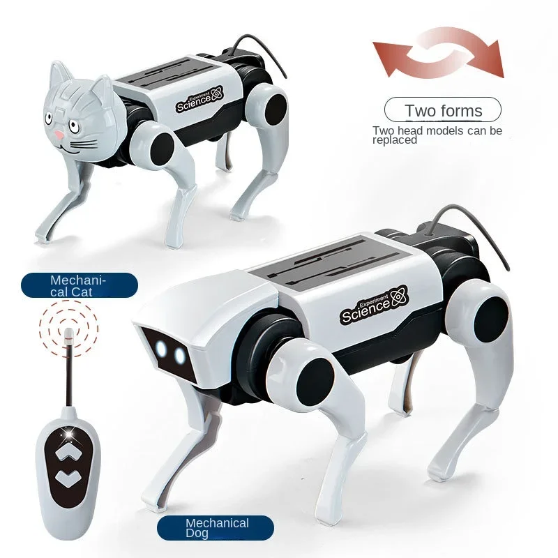 Rc หุ่นยนต์เด็กรีโมทคอนโทรล Mechanical ของเล่นสุนัขการสอนวิทยาศาสตร์ Diy ประกอบไฟฟ้าชุดของเล่นเด็กของขวัญ