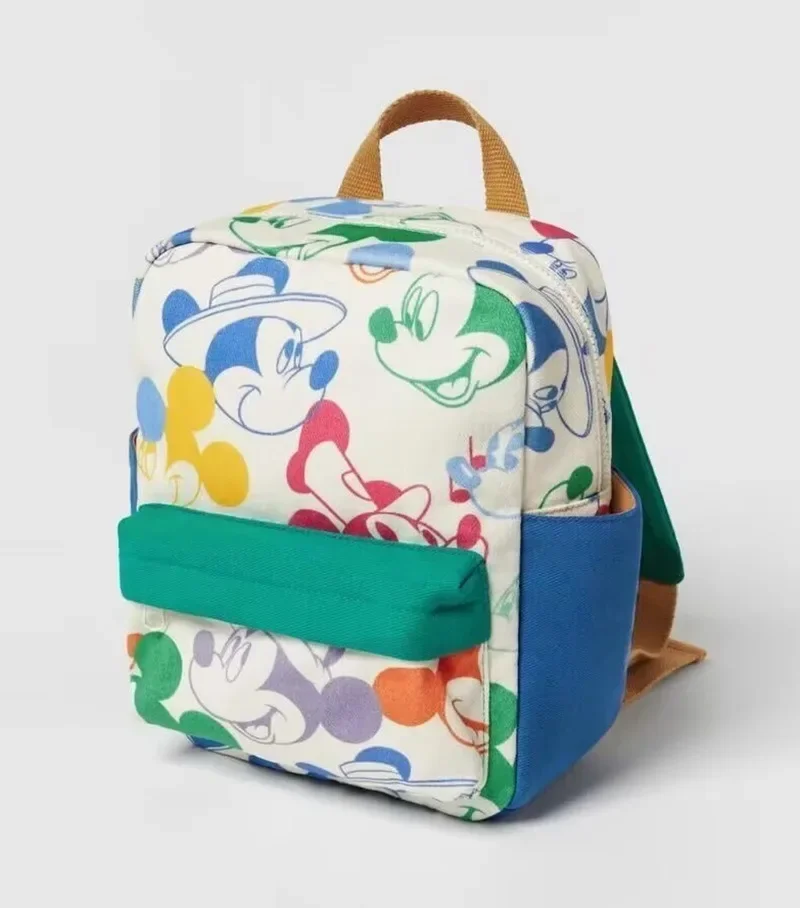 Disney 2025 Neue Mode kinder Schule Tasche Student Multifunktionale Rucksack Farbe Passenden Mickey Maus Druck Rucksack