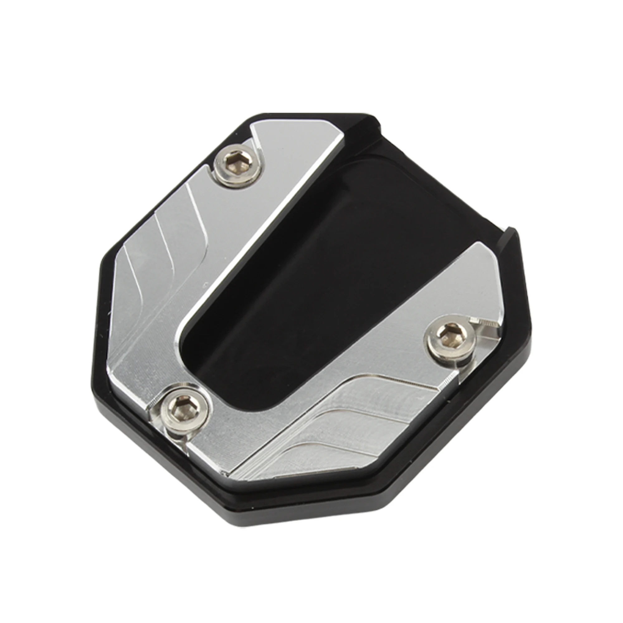 Accessori per la modifica del motociclo Prolunga per cavalletto Piede Cavalletto laterale Piastra di supporto per estensione Parti di base allargata antiscivolo