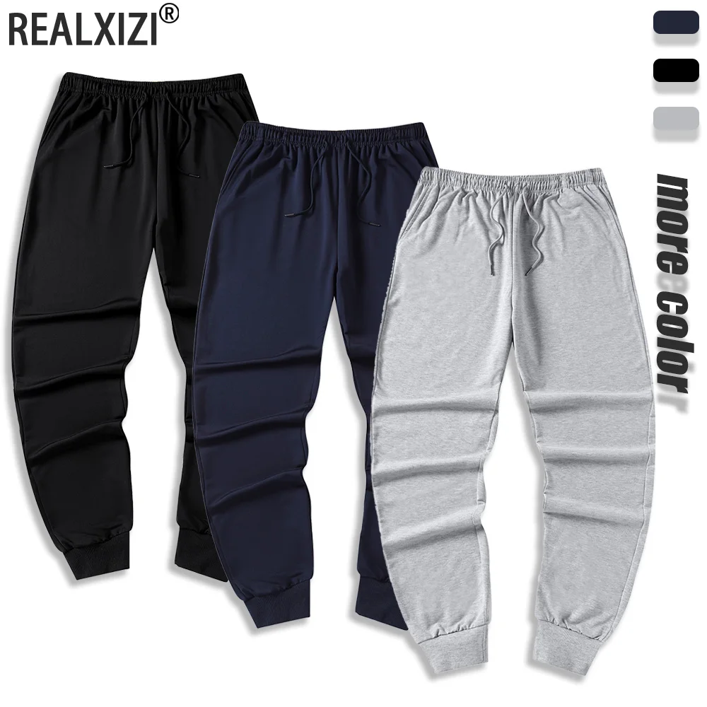 Pantaloni sportivi da uomo Pantaloni da jogging dritti per lo sport e lo streetwear Pantaloni casual oversize larghi con coulisse Pantaloni lunghi da uomo multitasche