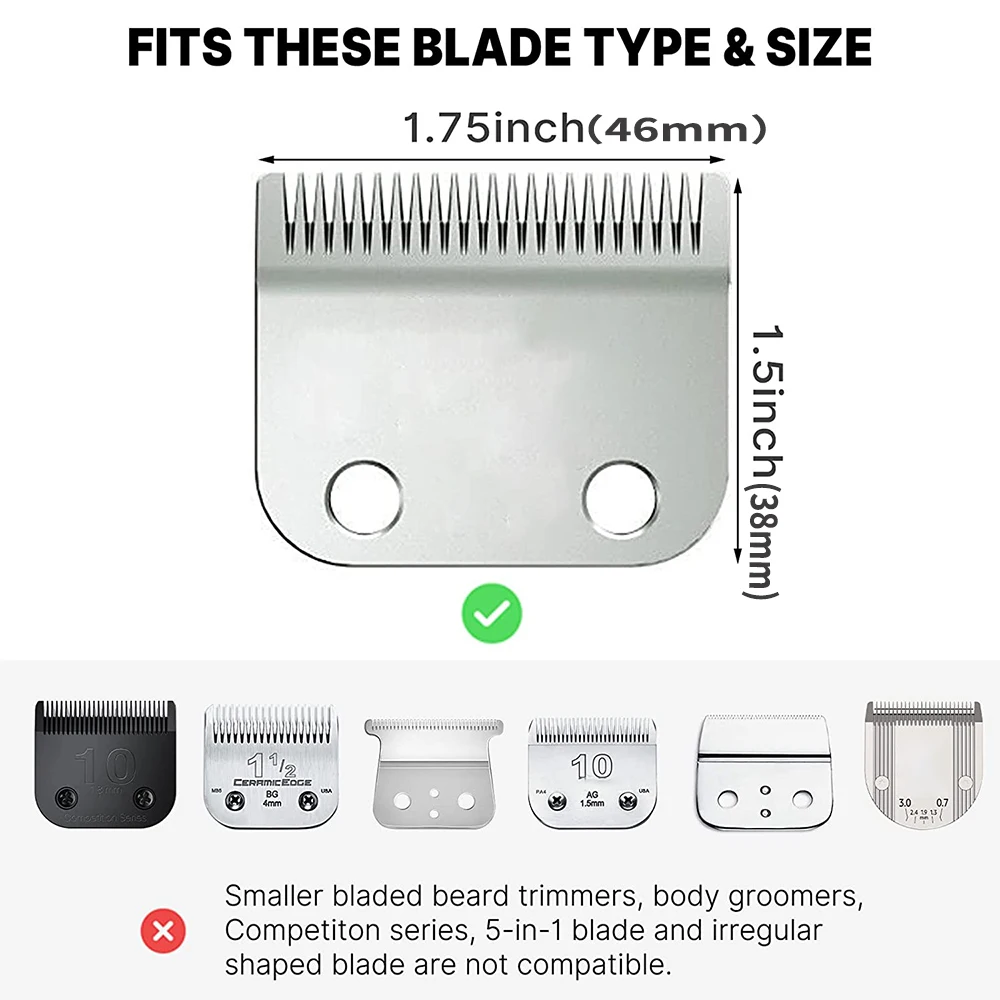 2Pcs Professional Hair Cutting Guide Comb Clipper Limit Comb Trimmer Cutting Styling Tools Attachment Compatible 1.5mm 4.5mm