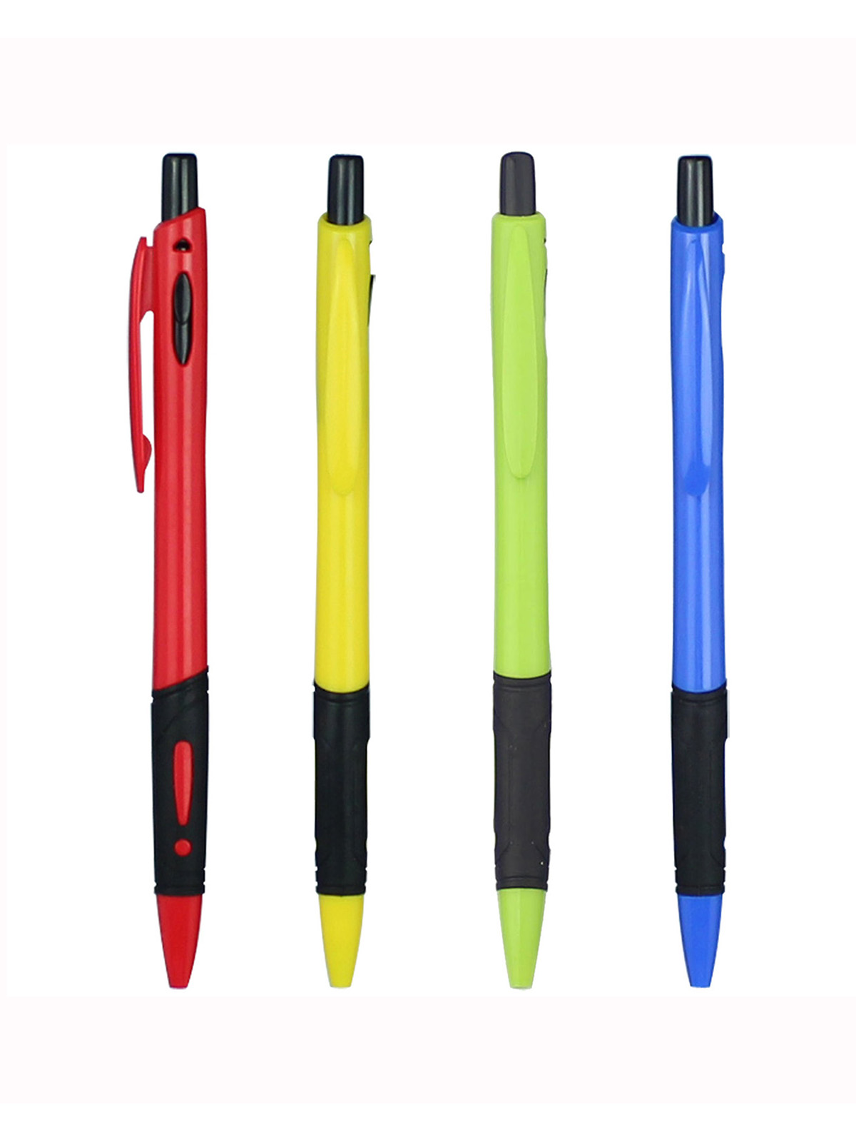 Bolígrafo de plástico retráctil barato, agarre de goma, bolígrafo de escritura suave, bolígrafo con logotipo, bolígrafos de regalo promocionales personalizados, anuncio