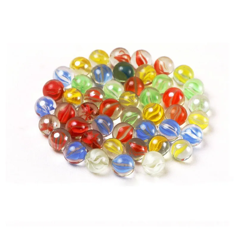 30 Uds 1,4 cm máquina de juego para niños damas bolas Yoyo cuentas de vidrio de colores decoración de pecera cuentas bolas de vidrio juego Pinballs