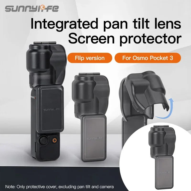 Sunnylife สําหรับ DJI Osmo Pocket 3 ฝาครอบป้องกันซิลิโคน Anti-Scratch หัวเลนส์หน้าจอมือถือกล้อง Gimbal Protector กรณี