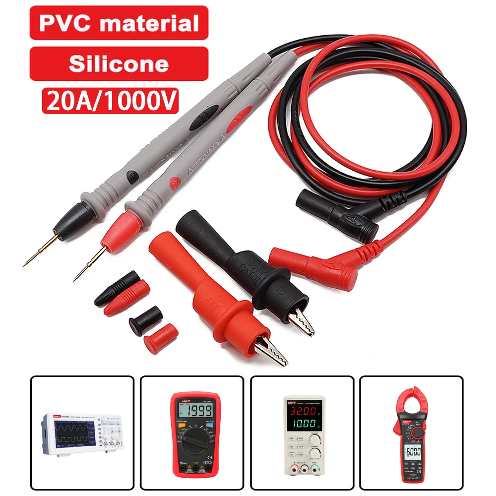 Đồng Hồ Đo Vạn Năng Thử Dẫn Cáp Đa Năng AC DC 1000V 20A 10A CAT III Đo Đầu Dò Bút Cho Nhiều Đồng Hồ máy Kiểm Tra Dây Đầu