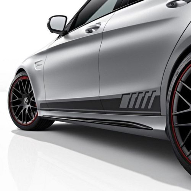 車のサイドステッカーラップレーシングストライプアウディフォード BMW トヨタホンダメルセデスベンツ自動車ビニールフィルムボディドアアクセサリーデカール