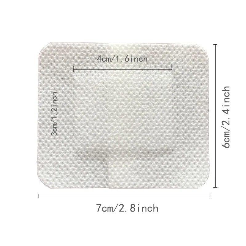 12/25Pcs Large Size Hypoallergenic Non-woven Wound Dressing Band Aid Bandage Large Wound First Aid 6*7cm