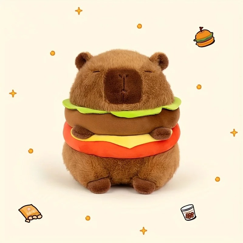 23Cm Capybara Pluche Simulatie Capibara Anime Pluizig Speelgoed Schattige Pop Knuffels Zachte Pop Pluche Kerst Thanksgiving Gift