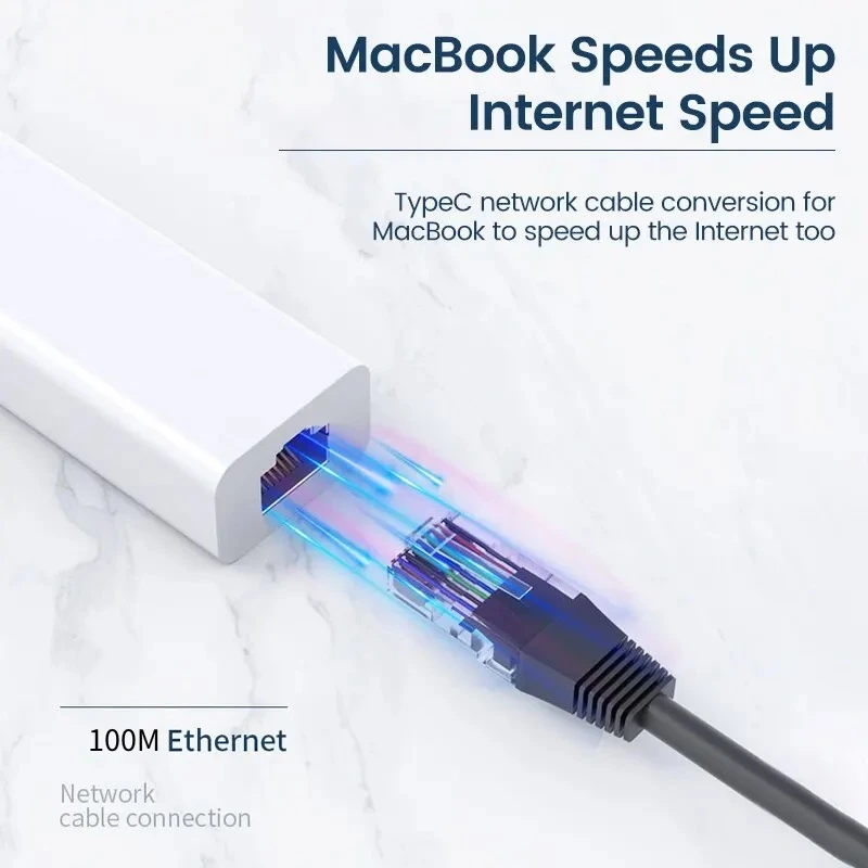 Tarjeta de red Lan USB tipo C a RJ45, adaptador divisor de concentrador de tarjeta Ethernet, 10GBit/s para MacBook, Xiaomi, Samsung, Windows, Huawei y PC