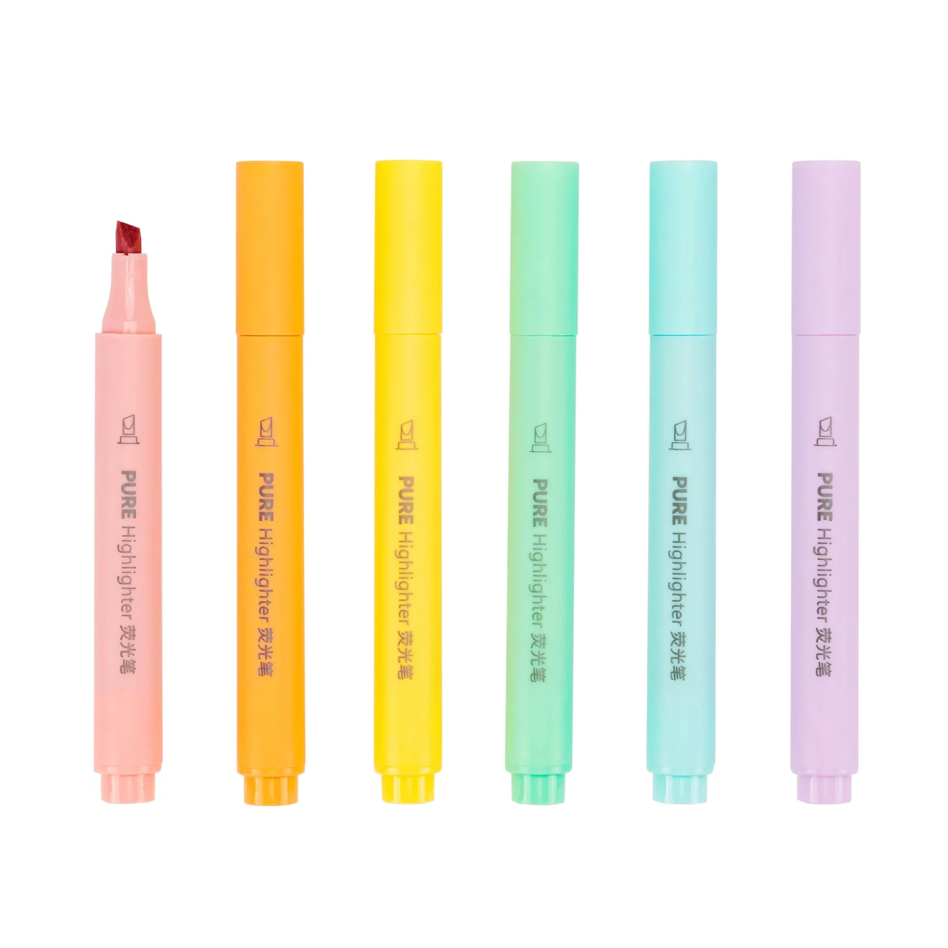 6 Teile/satz Pastell Farbe Macaron Highlighter Stift Marker Stifte Fluoreszierende Stift Zeichnung Textmarker Nette Schreibwaren Schule Liefert