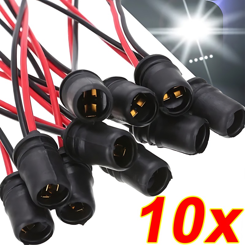 T10 W5W Car Wedge Light Bulb Socket Connector Holder Extension LED Lamp Bulb Base Holder Socket Wedge Base Light Bulb Plug