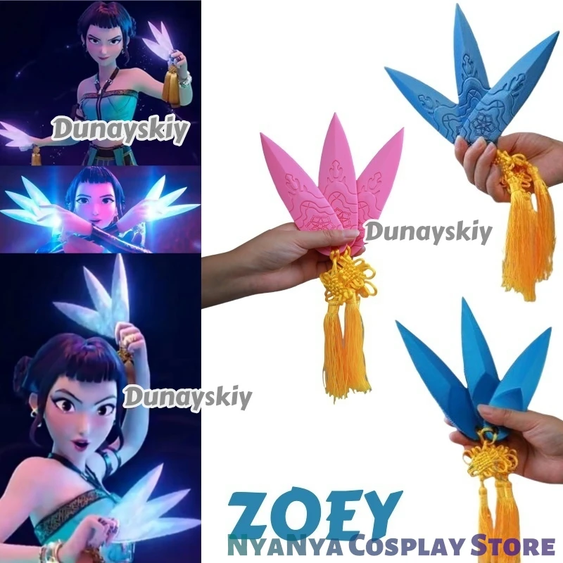 Anime Cosplay Prop Zoey KPop HUNTER Zoey Weapons Throwing Knife Demon Hunter For Halloween Party Accessories Girls Bracelet