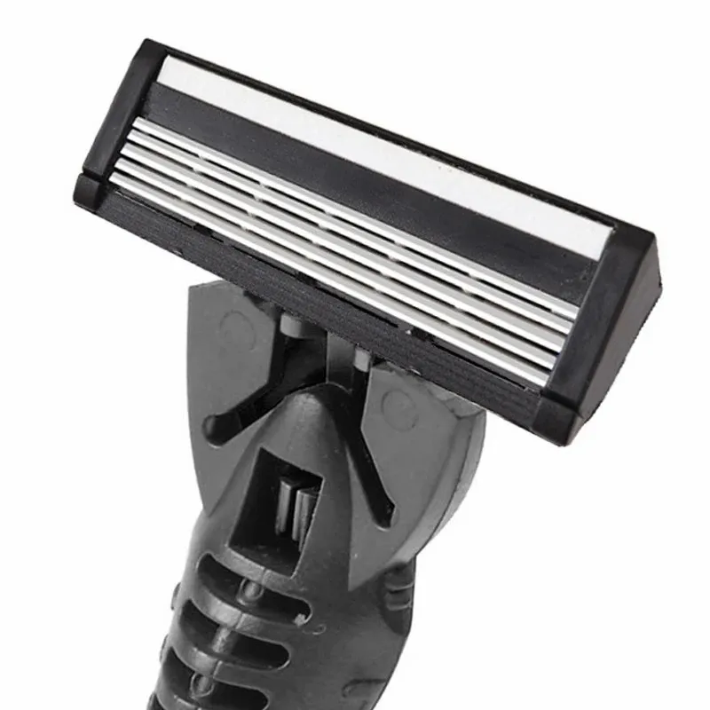 Rasoir manuel en acier inoxydable à cinq couches pour hommes, machine à raser, style ancien, tête de coupe de remplacement, porte-outils, 5 pièces
