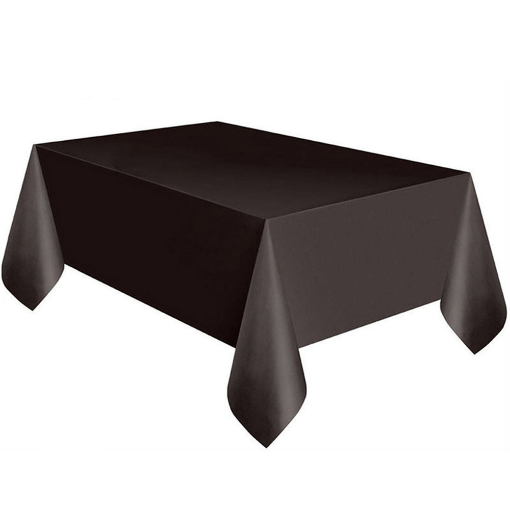 Cubierta rectangular de plástico grande para mesa, paño de limpieza para fiesta, rojo, blanco, negro, mantel, cumpleaños, boda, navidad