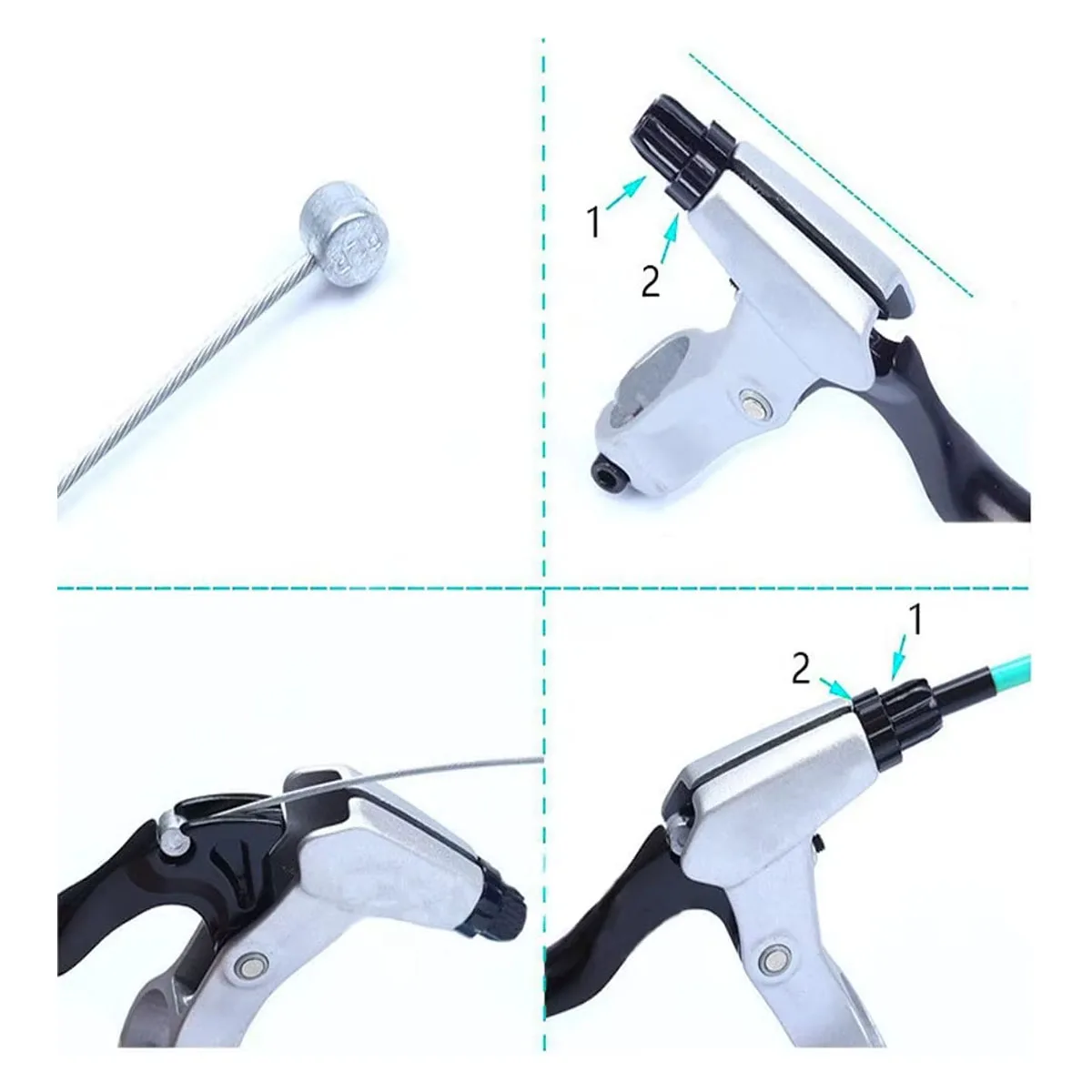 1/5/10PCS 2m Länge Edelstahl Brems Schaltdraht MTB Rennrad Innenkabel mit Bremskabel Fahrrad Bremskabel Set