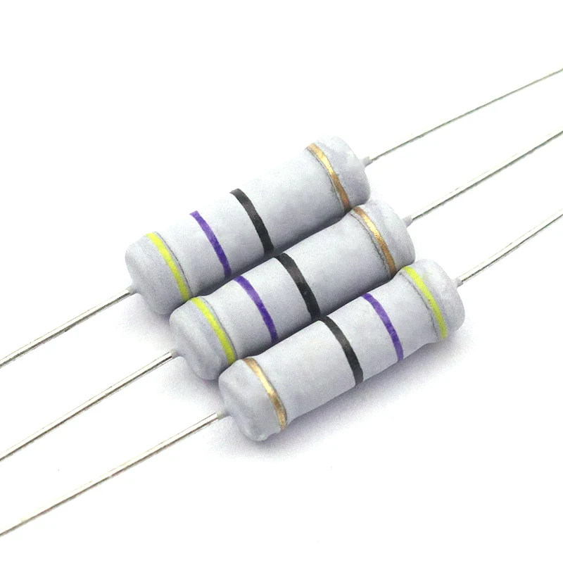 20 piezas resistencia de película de carbono 2W 5% resistencia 0,1Ω-2MΩ 0,47 10 47 100 200 470 820 1K 4,7K 10K 47K 100K 200K 330K 470K 1M 1,2 M Ohm